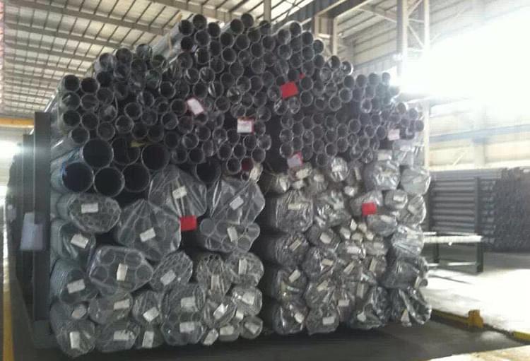 永穗不銹鋼圓管已包裝，待發貨倉庫